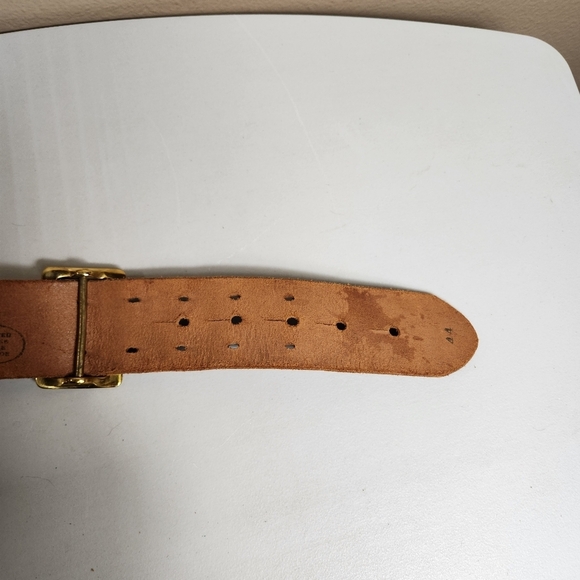 British Military Black/Brass Genuine Bridle Cowhide Leather Sam Browne Belt |44| - Picture 10 of 14